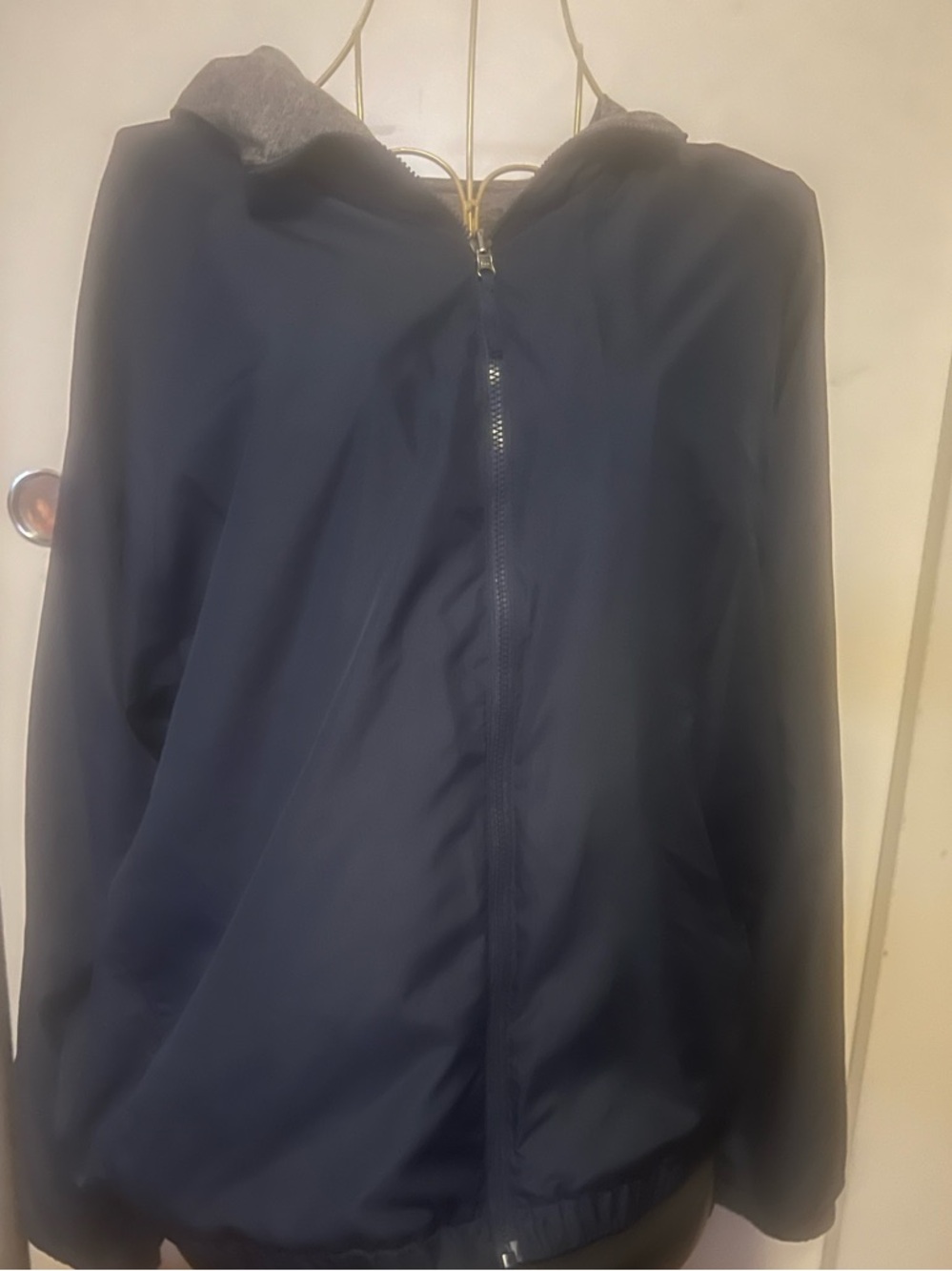 Uniqlo Reversible Windbreaker Navy Sized Medium